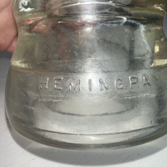 Vintage Hemingray 45 Glass Power Pole Insulator Made in USA Clear - Picture 3 of 6